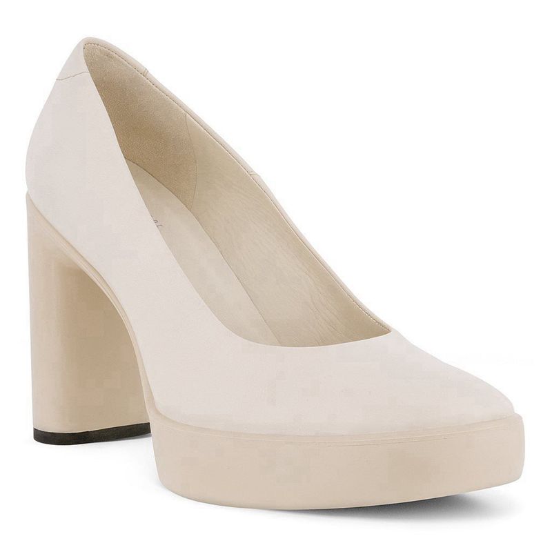 Women Heels Ecco Shape Sculpted Motion 75 - Pumps Beige - India NZBEAW840